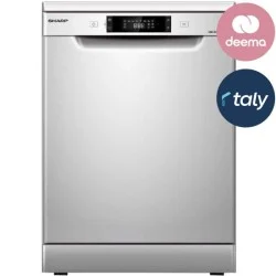 Sharp 8-program 14-place setting dishwasher - Silver